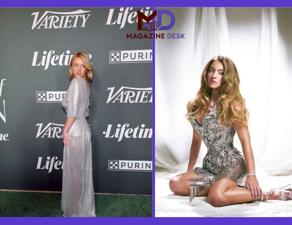 Sydney Sweeney Silver Dress